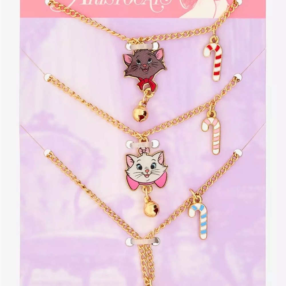 Disney the Aristocrats Holiday Necklace Set NEW
